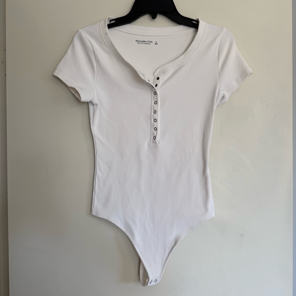 White Henley Bodysuit